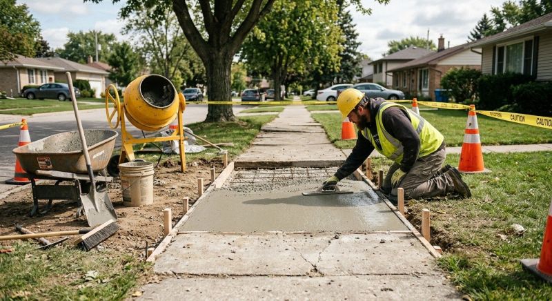 Sidewalk Grinding in West Des Moines, IA