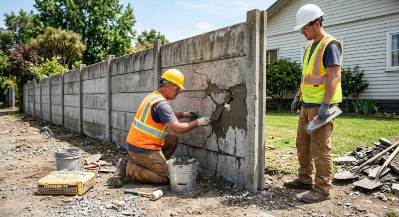 Concrete Fence Repair Service